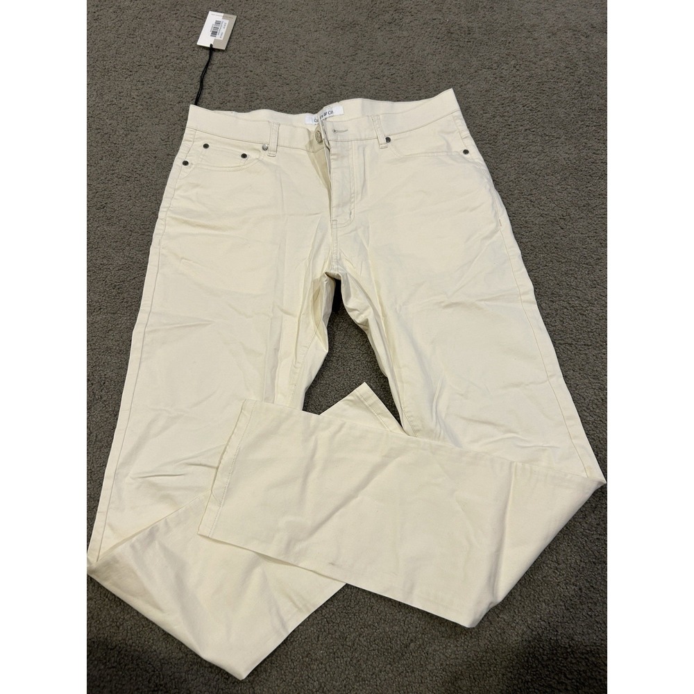 Collars and Co CEO Pants Mens Mens Size 34x34 Stone 5 Pocket NWT